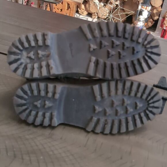 Madewell Calvin Lug Commuter Nubuk Coastal Granite Gray Leather Ankle Boots Sz 8 - Picture 9 of 13